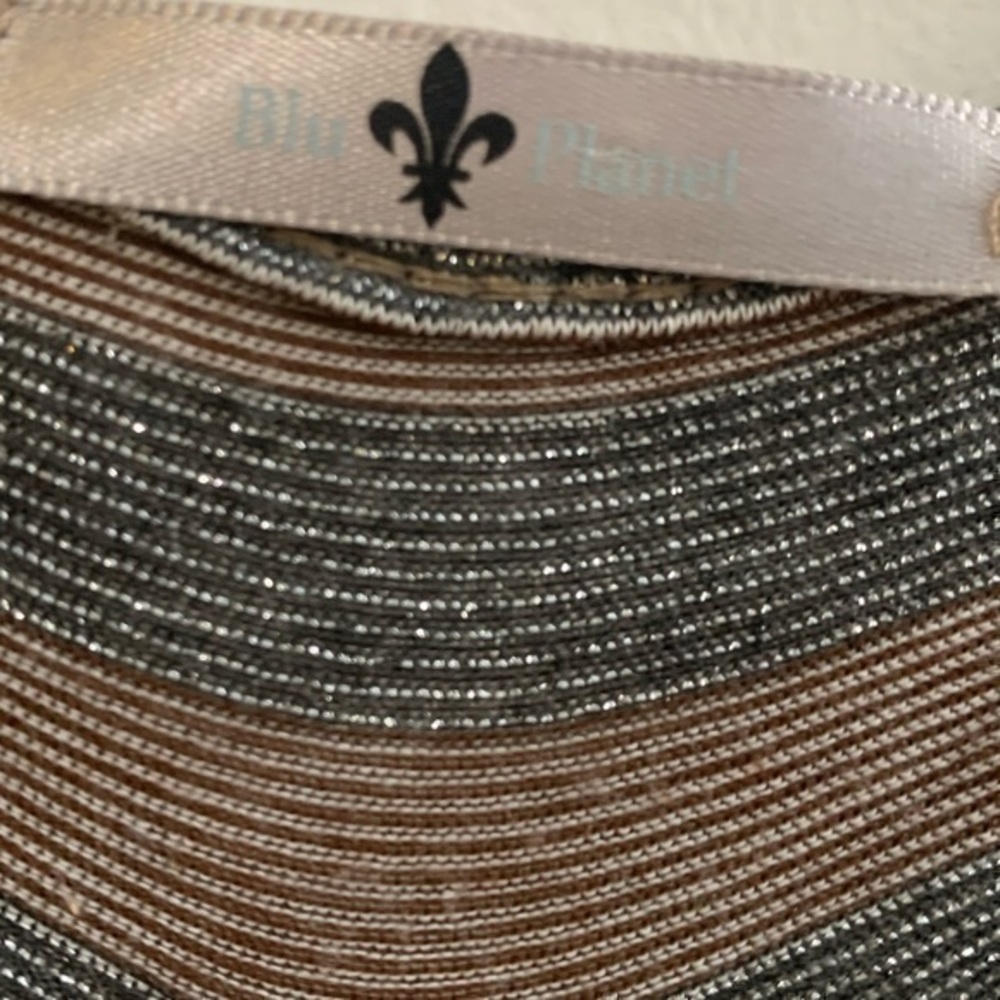 Glitter Stripped Mid Sleeve Top - Picture 2 of 5